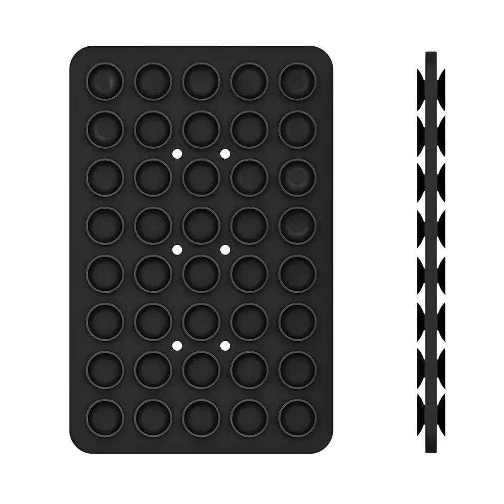 Silicone Double Sided Suction Cup Phone Mount Hands-Free Mobile Stand Airplane Travel Essential Compatible Any Smartphone