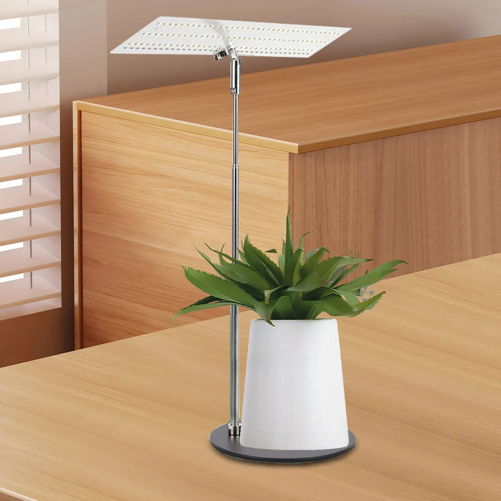 LED Standing Grow Lamp Height Adjustable Hydroponics Growing Light IP54 Waterproof Desktop Grow Lamp for Seedlings Indoor Plants