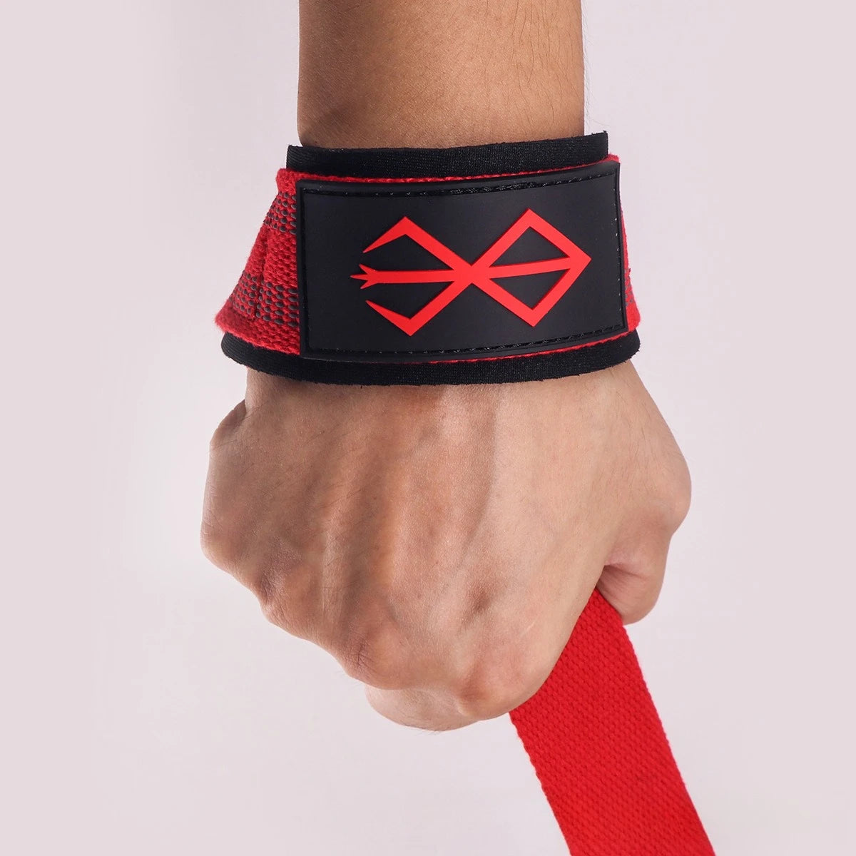 1 Pair Wrist Wraps Anti-slip Fitness Wristband Gym Strength Training Deadlift Squat Straps Pull Up Weightlifting Wrist Support