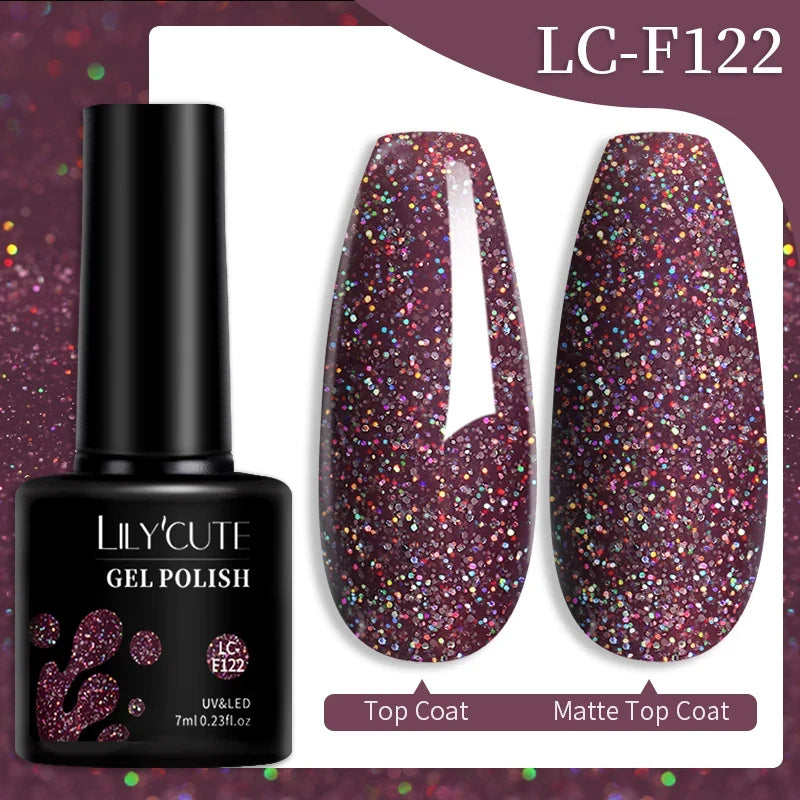 LILYCUTE 7ml 9D Cat Magnetic Gel Nail Polish Iridescent Magnet Semi