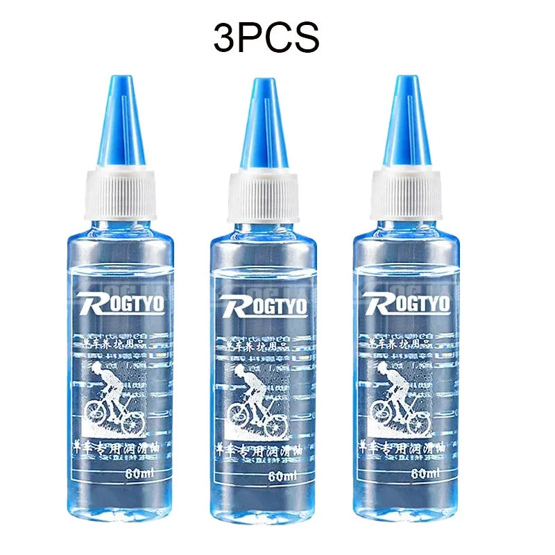 1/3/5PCS Bicycle Lube Chain Oil 60ML Dry Chain Lubricant Bike Gear Waxy Maintenance Oil Squirt MTB Road Bicycle Accessories