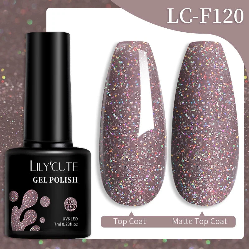 LILYCUTE 7ml 9D Cat Magnetic Gel Nail Polish Iridescent Magnet Semi