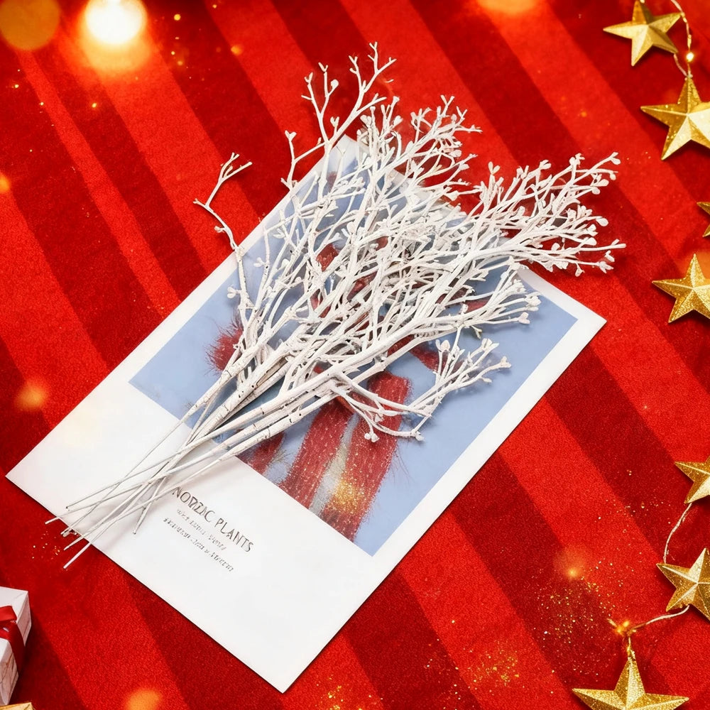 1/5pc Artificial Plant Vases Home Table Christmas Tree Decoration Flowers Scrapbooking Wedding Bridal Accessories Clearance Prop