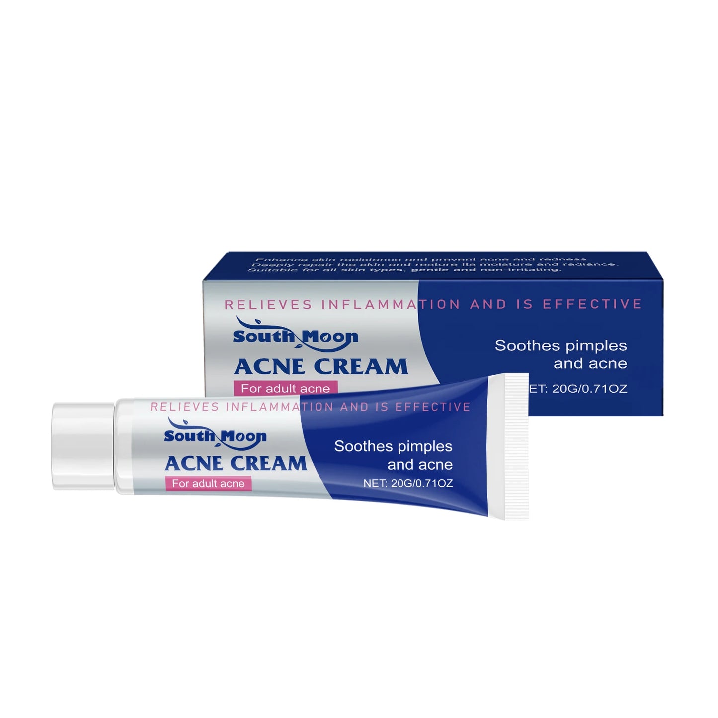 20/40/60g Anti Acne Cream Oil Control Repair Pimple Spot Remove Acne Mark Cleaning Refreshing Moisturizer Skin Pore Shrink Cream