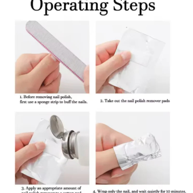 50/100/200/500/1000pcs Bag Aluminium Foil Nail Art Soak Off Polish Nail Removal Wraps Towel Gel Remover Manicure Tools