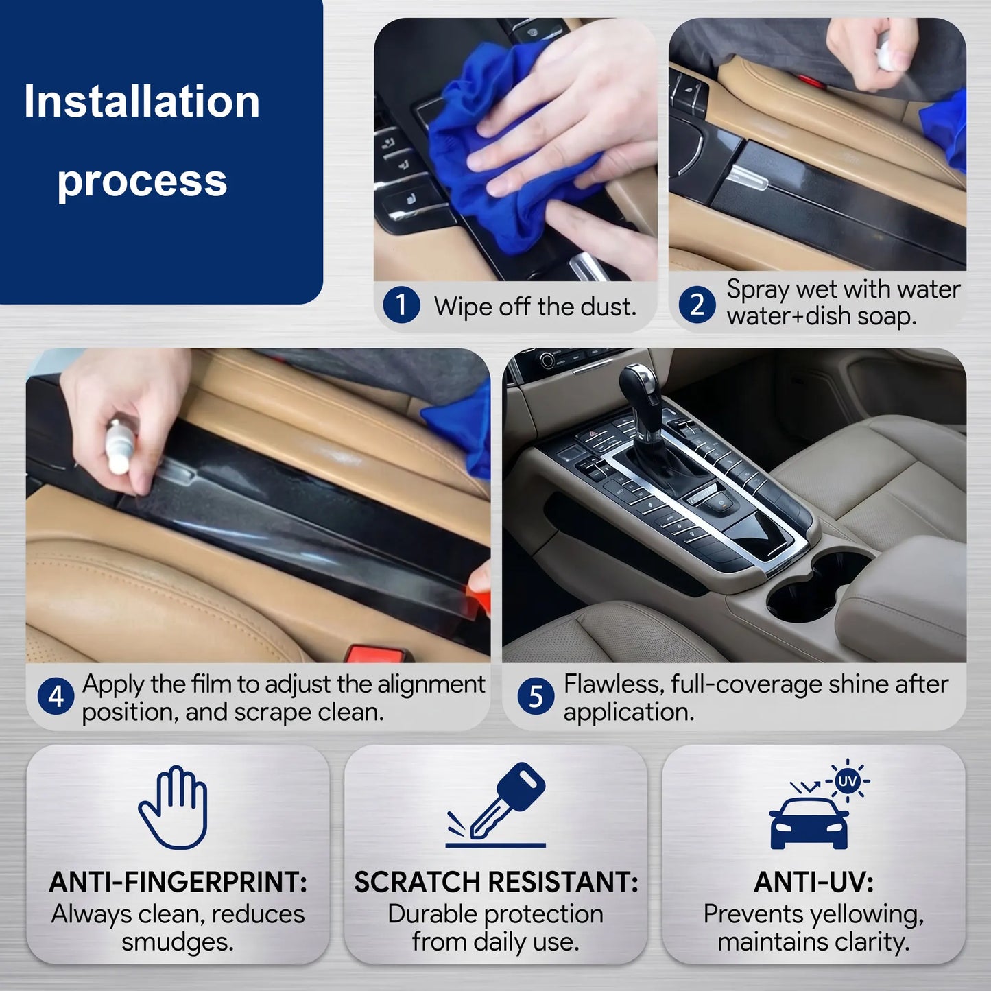 Center Console Transparent TPU Protective Film For Hyundai Tucson 2025-2026 Interior TPU Film Interior Screen Protector