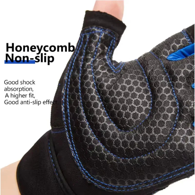 Training Gloves Cycling Equipment Fitness Half-finger Gloves Men Women Protective Anti-slip Wrist Guard Barbell Sports Exercise