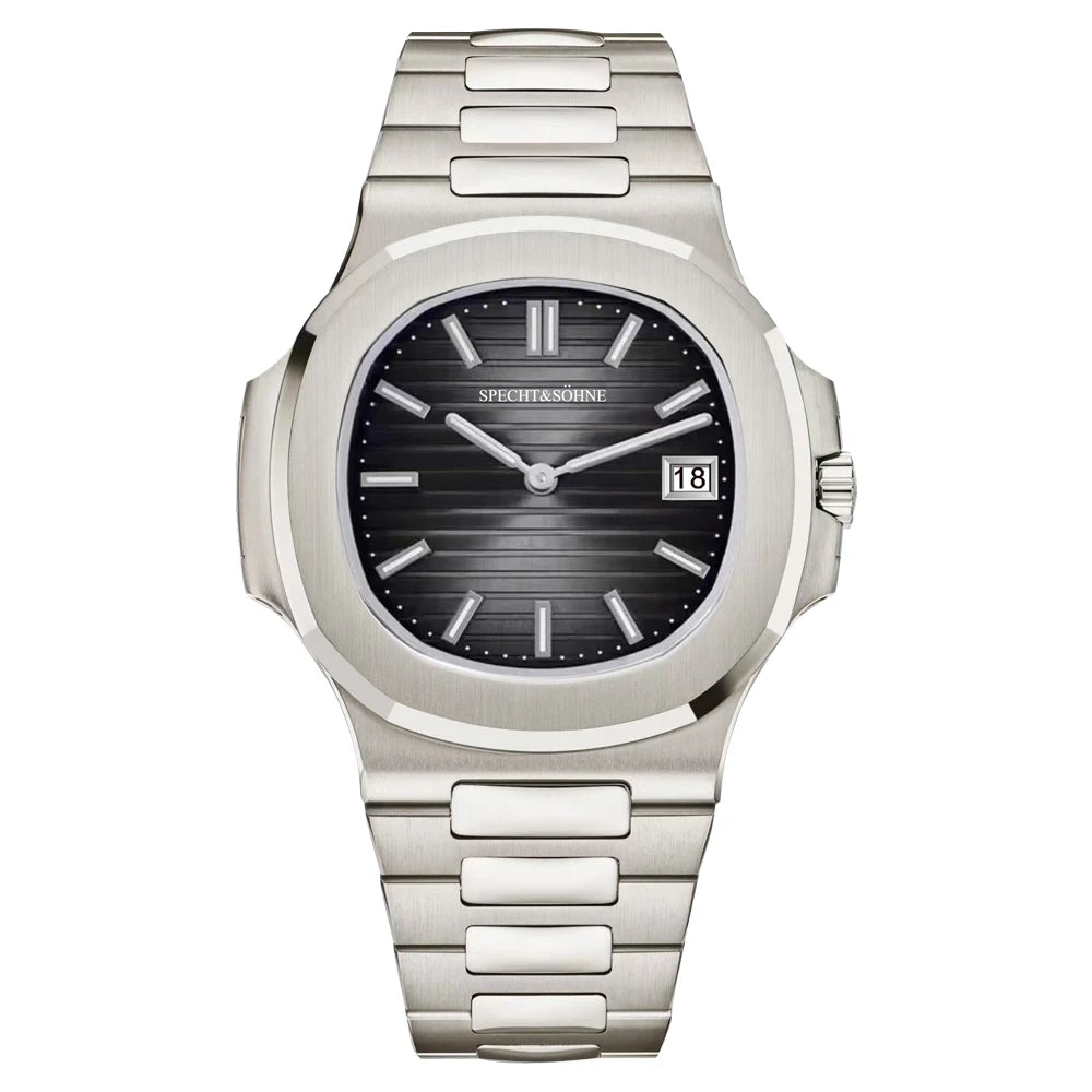 2026 New Specht & Söhne Luxury 40MM Quartz Watch For Men Super Slim Steel Sapphire Crystal 50M Waterproof 5711 Classic Watch