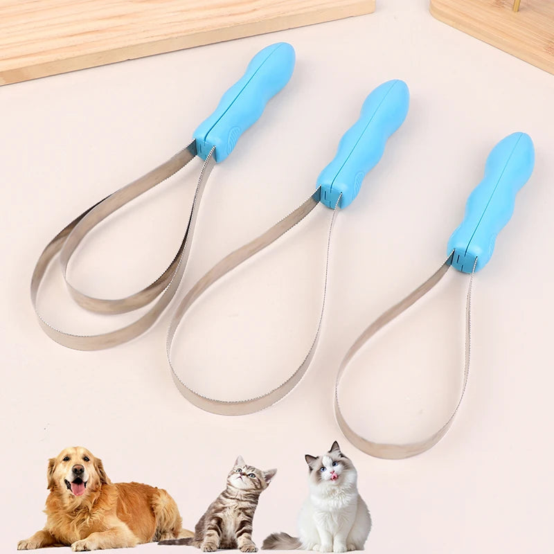 Double Sided Hair Brush Pet Hair Comb Non-Slip Handle Equestrian Brush Scraper Pet Hair Removal Cleaner For Dogs Cats Horses
