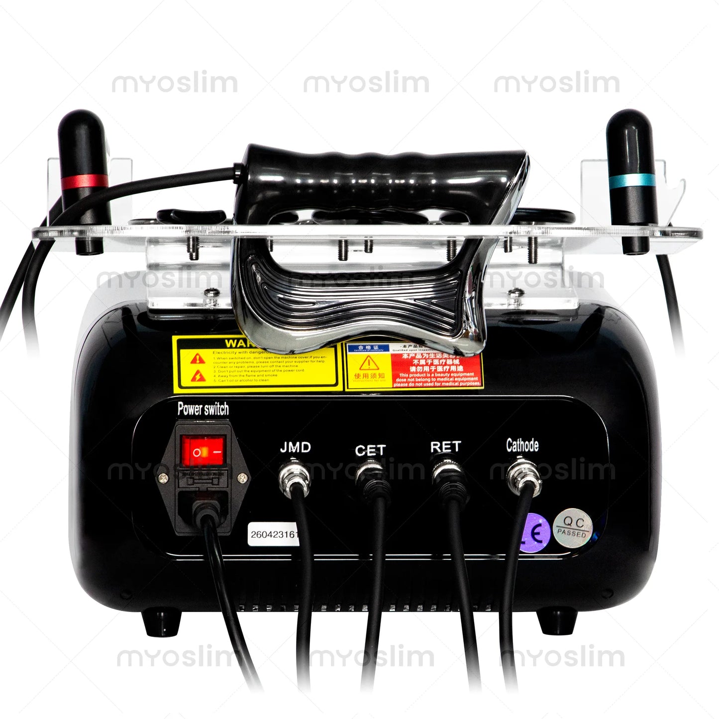 448KHz Professional RF Beauty Machine 3 Handles 8 Probes Skin Firming Cellulite Reduction Back Abdomen Thighs Device