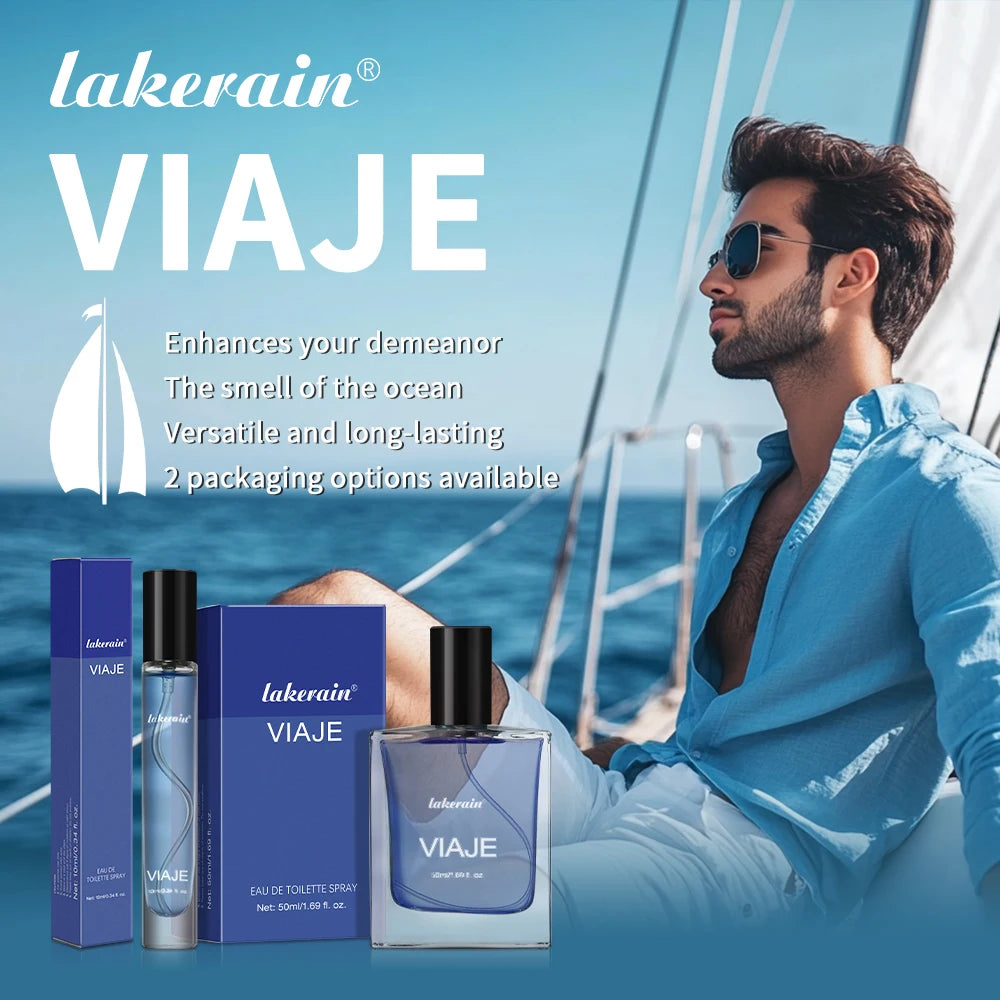50ml Men's Cologne Perfume Original Luxury Long Lasting Flower Fruit Wood Fragrance Blue Color Liquid Texture Cologne Fragrance