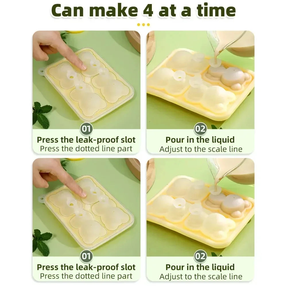 Teddy Bear Silicone Ice Tray
