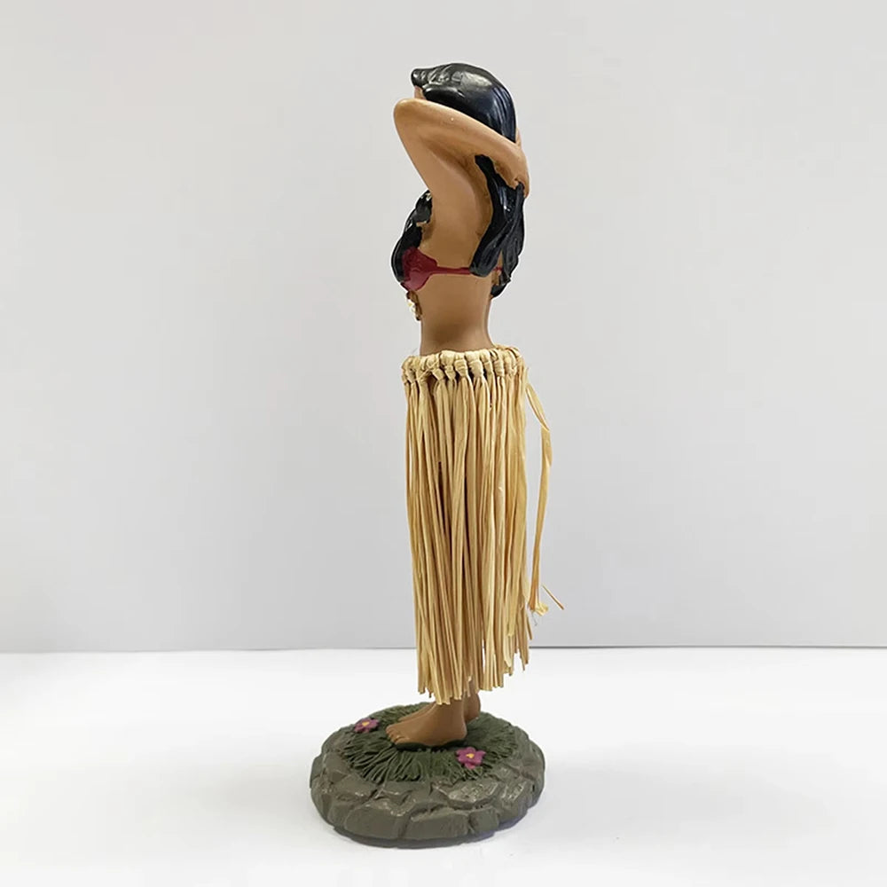 Hawaiian Dancing Girl Posing Dancer Car Interior Ornaments Dashboard Doll bobbleheads Hawaiian Souvenir Ornament Centerpieces