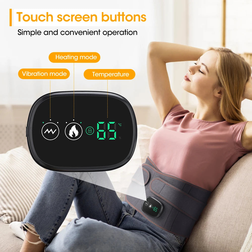 Heat Lumbar Brace Support Massager Waist Massager Back Belt Heath Care Comfortable Material for Office Workers Home Use