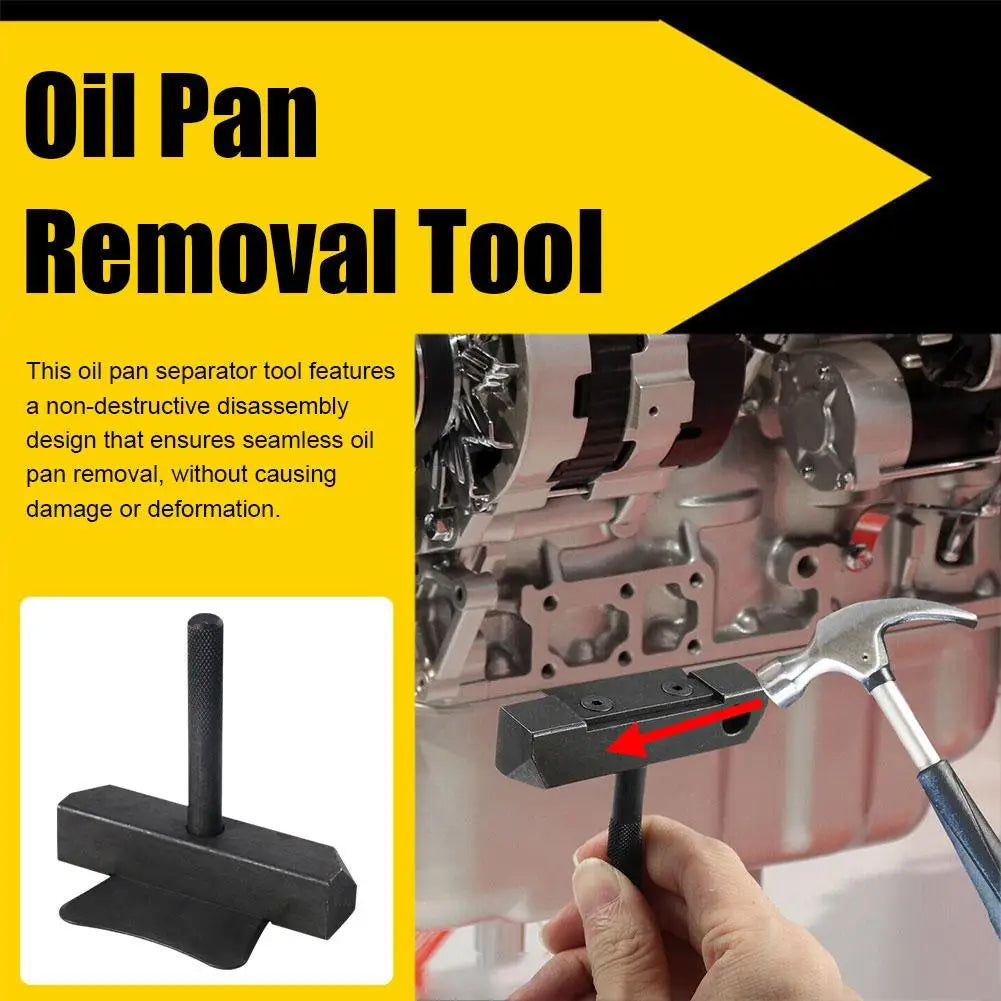 1pc Oil Pan Separator Tool Car Repair Tools Oil Pan Removal Tool Black Separator Volatile Pan Tools