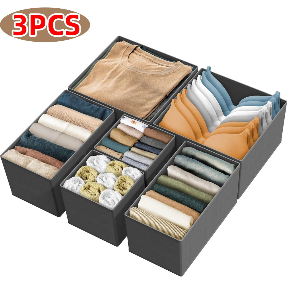 Cabinets Underwear Organizers Baby Drawers Organizer Wardrobe Clothes Organizer For Underwear Socks Pants Foldable Storage Box