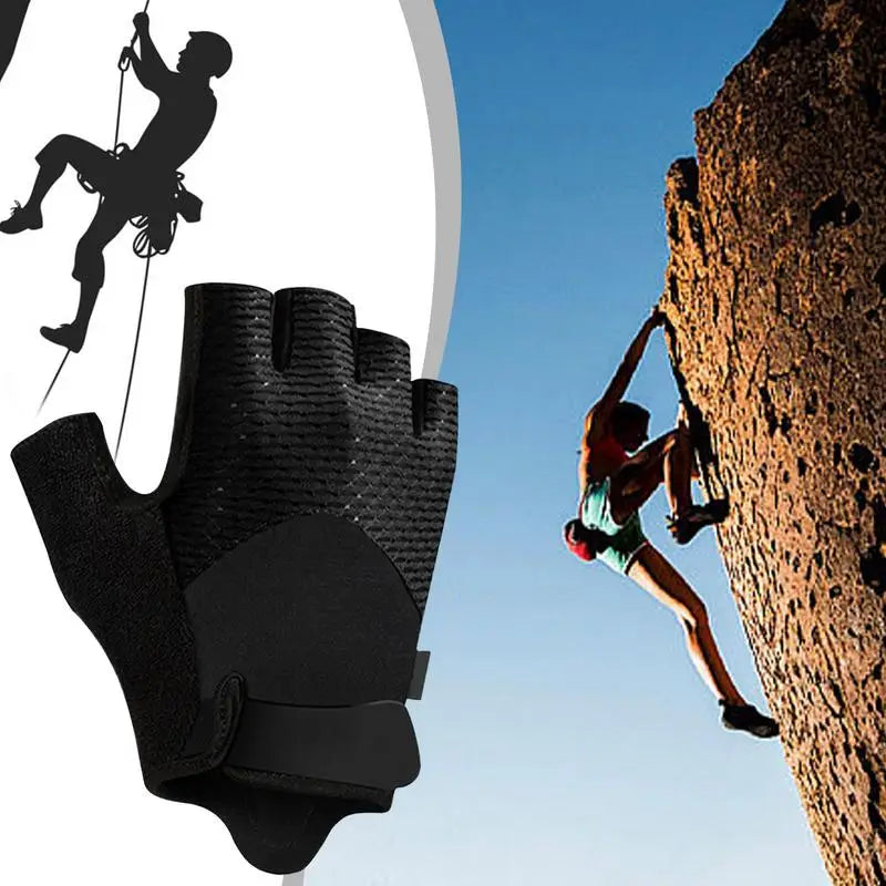 Workout Gloves For Men Breathable Workout Gloves With Firm Grip Full Palm Protection Padded Mittens Lightweight Exercise Gear