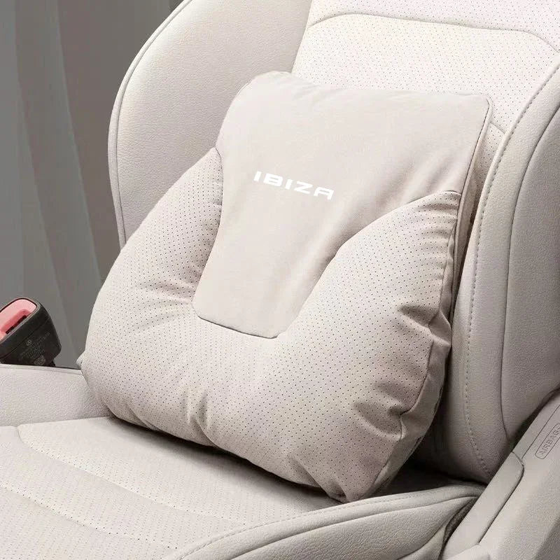 For SEAT IBIZA FR Car Headrest Neck Support Seat Lumbar Cushion Soft Neck Pillow Automobile interior Accessories