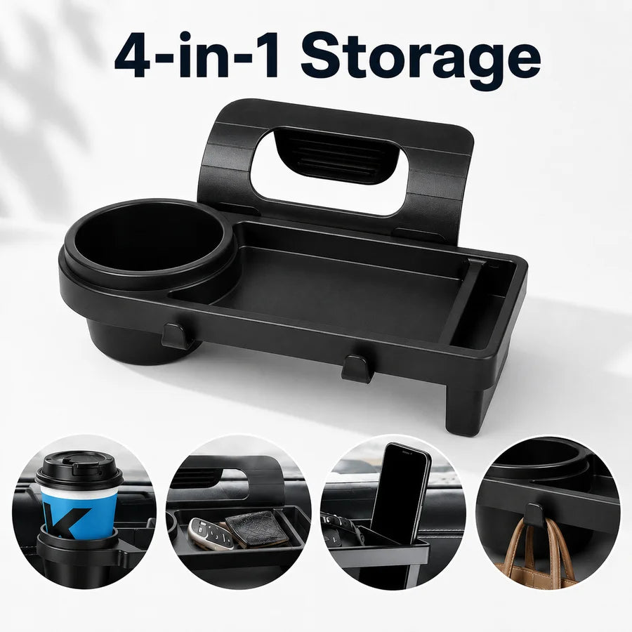 Car Window Storage Rack Cup Holder Phone Holder Side Door Organizer Tray Auto Interior Accessories