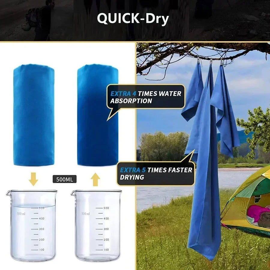 Quick-Drying Sports Towel Thick Sand Free Microfiber Quick Dry Towel , Super Absorbent Soft Swim BeachTowels for Men, Women