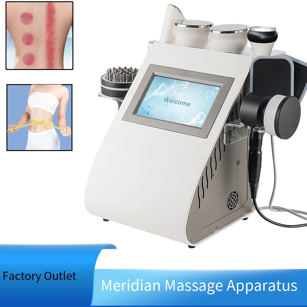 7-in-1 Infrared Vacuum Heating Gua Sha Massager Meridian Body Care Health Tool Relaxing Body Massage
