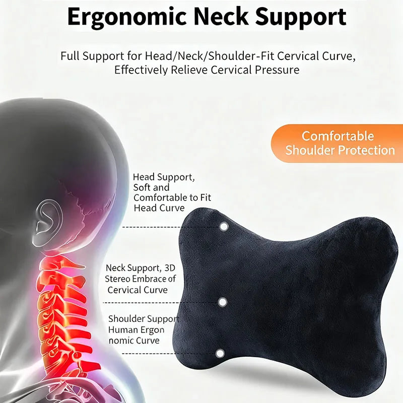 Car seat headrest neck support cushion for Volkswagen R Rline Golf Tiguan Polo CC Passat B7 R36 Scirocco T5 Beetle Golf