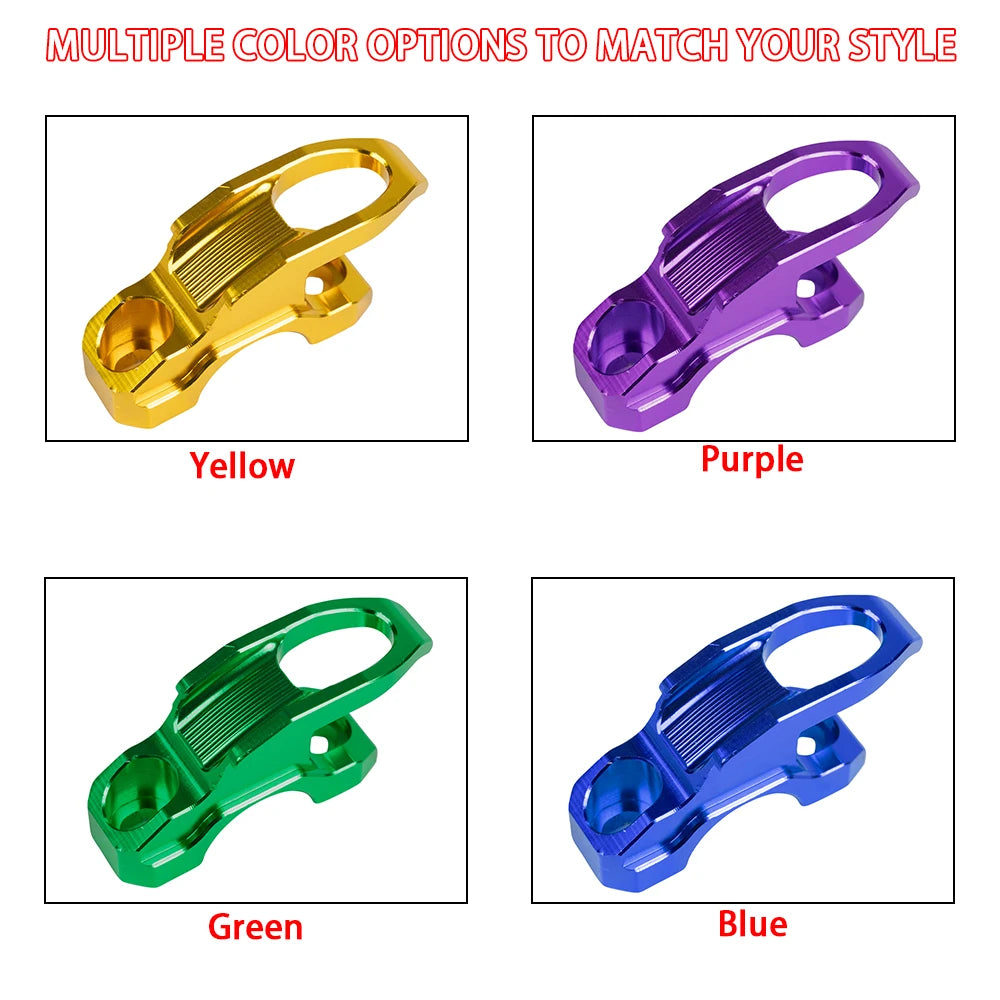 CNC Aluminum Motorcycle Handlebar Helmet Hook Hanger Bracket Universal Accessories