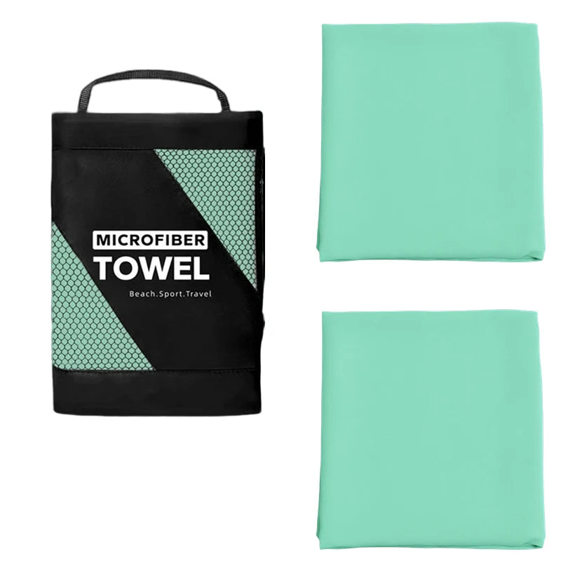 Super Absorbent 2PCS Towel Fast Drying Sports Towel Suitable Swimming Camping Fitness Breathable Durable Travel Essentials