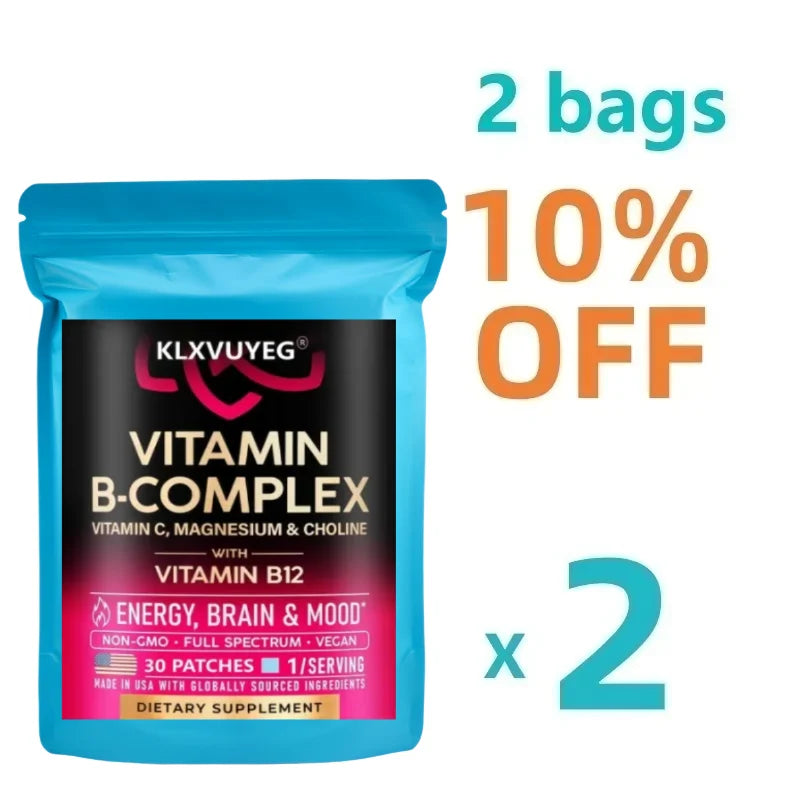 Vitamin B Complex For Men & Women - 11-in-1 B-complex: B2, B6, B7,b12 With Vitamin C - Energy, Brain & Heart Support, 30pcs