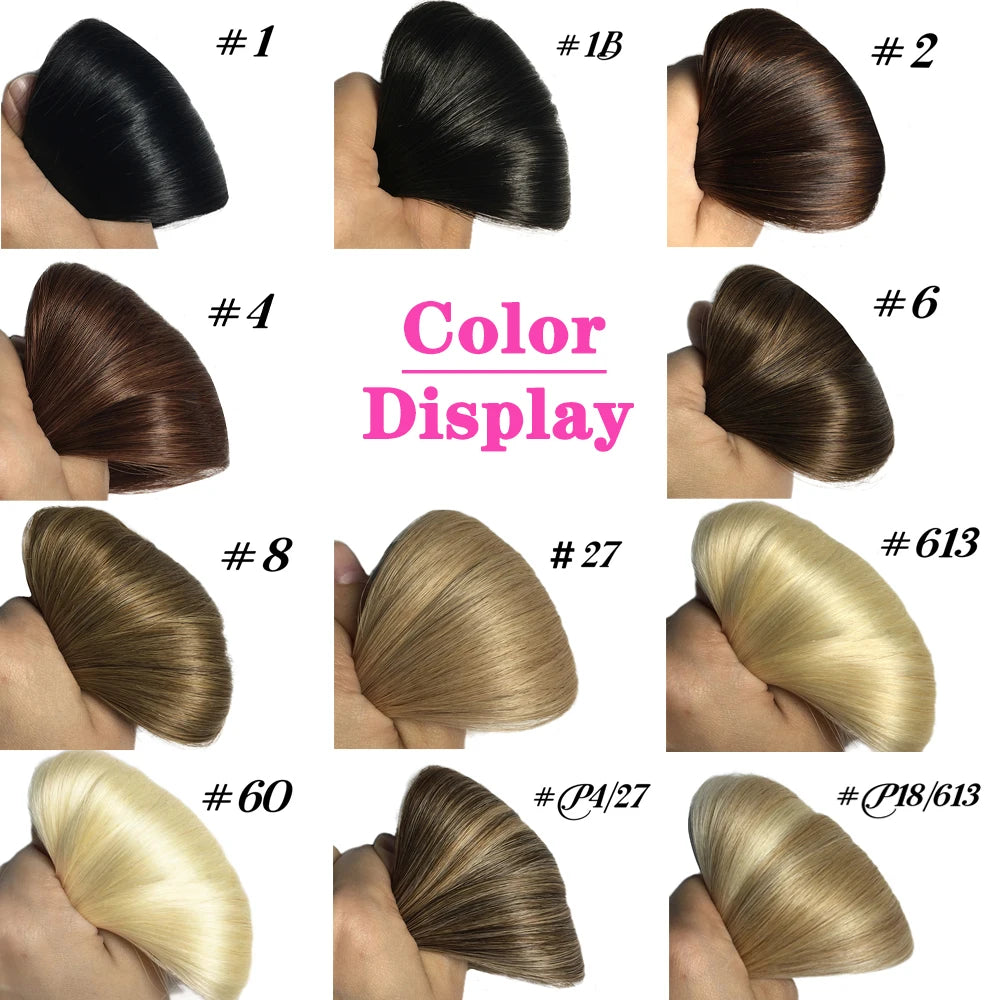 Tape In Straight Human Hair Extensions Brazilian Hair Adhesive Extensions Skin Weft Black Brown 100% Real Human Hair for Women