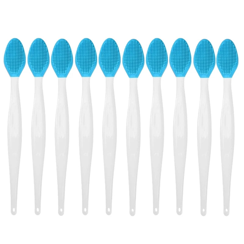 1/5/10Pcs Silicone Nose Cleansing Brush Exfoliating Massage Tools Facial Blackhead Removal Brushes Face Pore Deep Cleaning Wands
