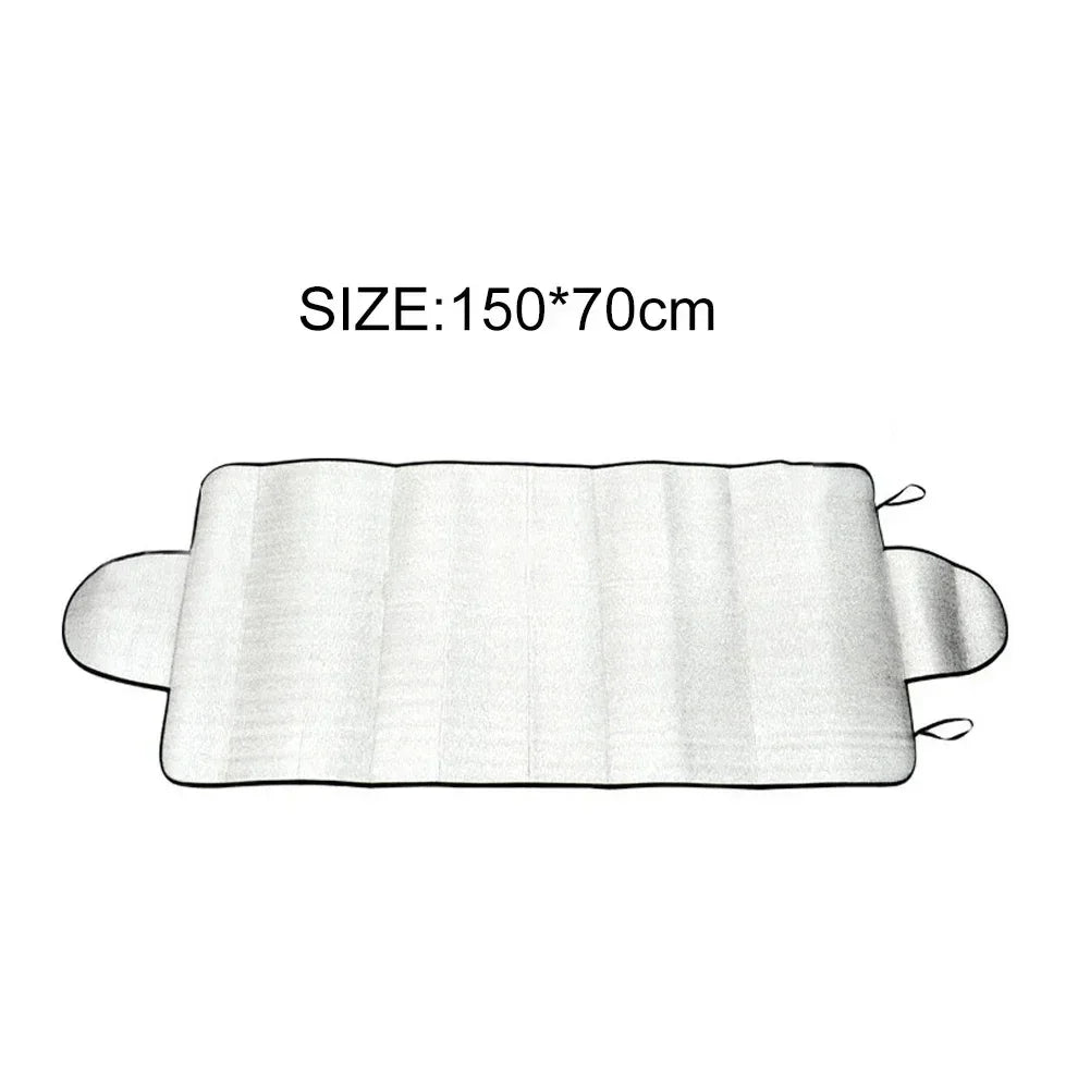 New 150cm X 70cm Universal Car Front Windshield Cover Auto Sunshade Snow Ice Protection Cover Winter Summer Windshield Shield