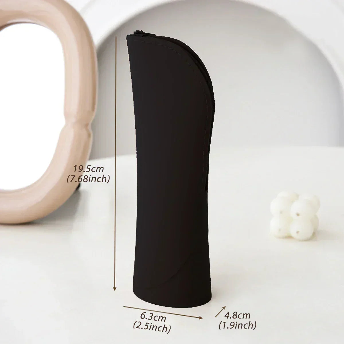 Silicone Vertical Makeup Brush Bag