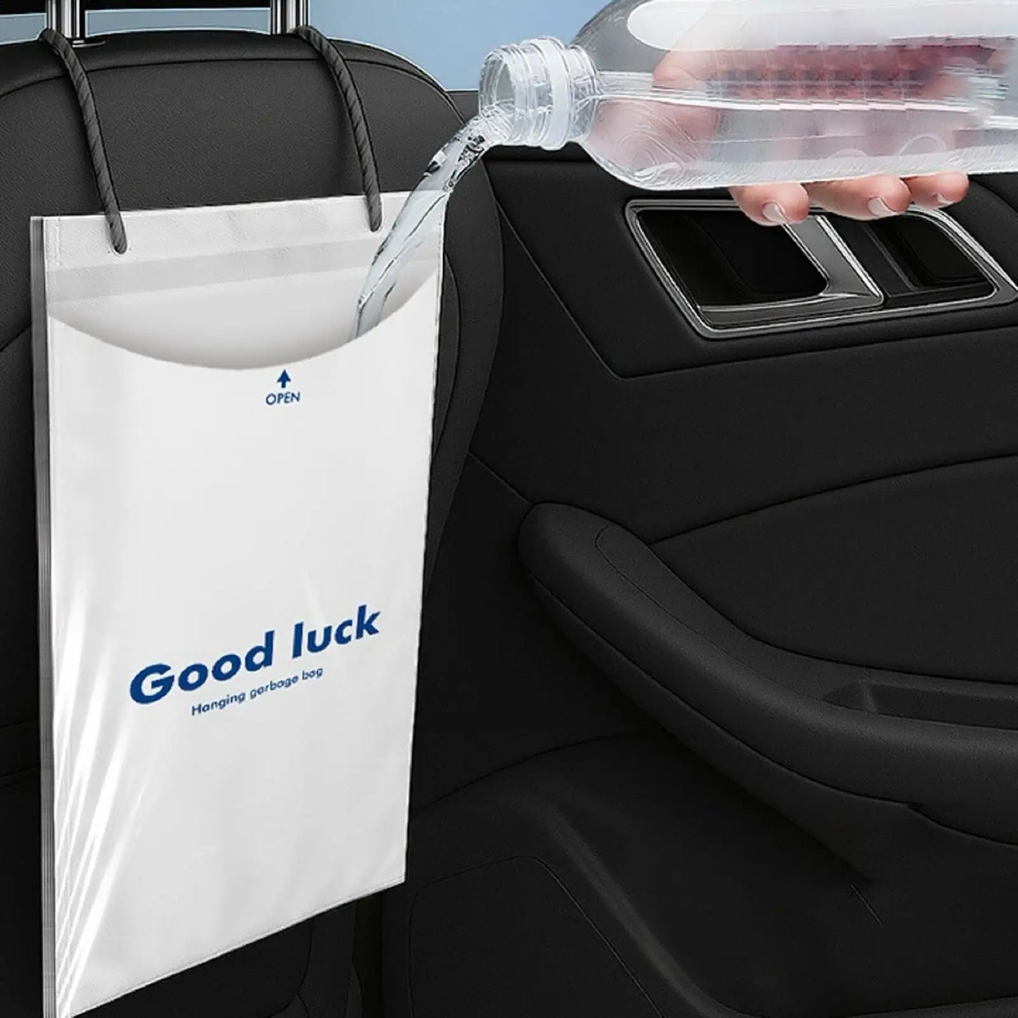 50Pcs Hanging Car Trash Bag Disposable  Car Hanging Trash Bag Portable Storage Case Portable Universal Vehicle Trash Bags