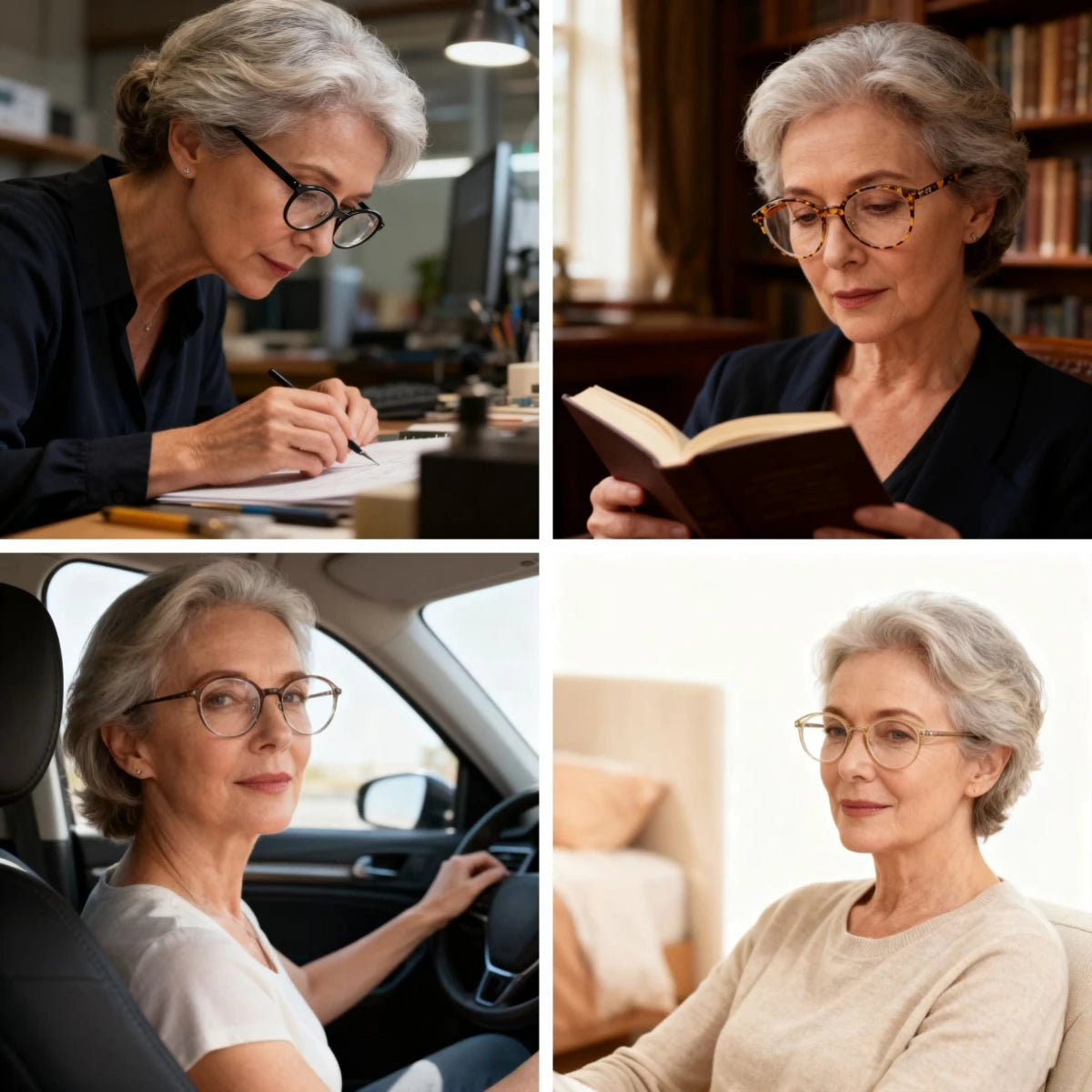 MODFANS Reading Glasses For Women and men,Classic Round Sunglasses Readers Frame with Spring Hinge Eyeglass Diopter+0.5 ~ +4.0