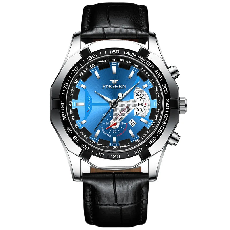 BINBOND Luxury Quartz Wristwatches For Men Luminous Waterproof Auto Date Men's Watch Stainless Steel Reloj Free Ship
