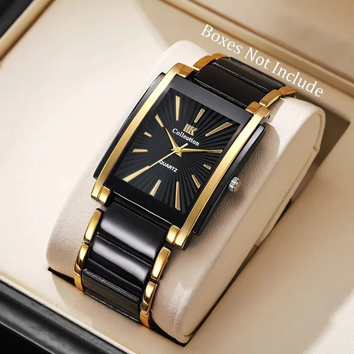 Luxury Men Business Watches Stainless Steel Strap Quartz Wristwatch For Mens Clock Reloj Hombre（Without Box）