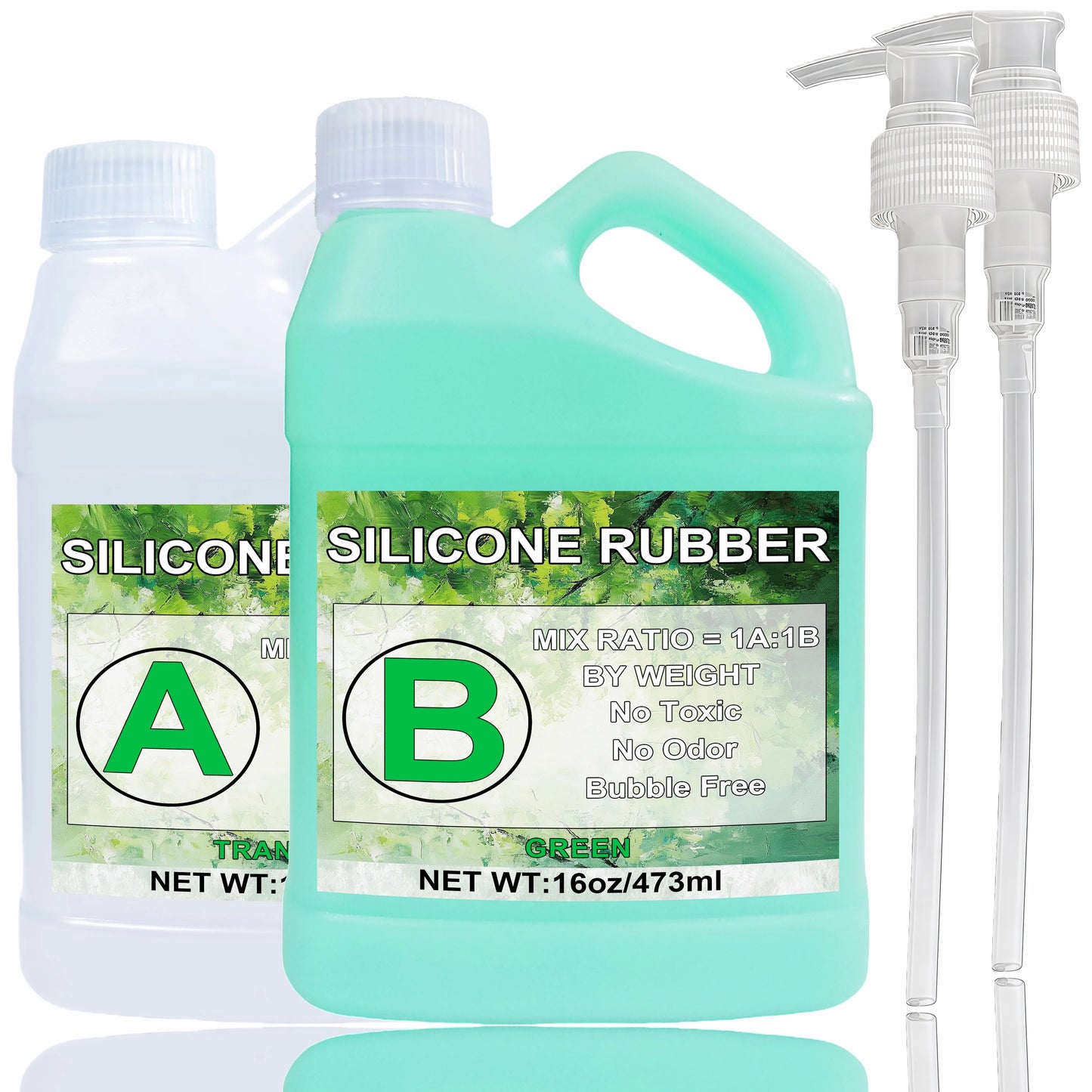 Silicone Mold Making Kit 20A, 32ozGreen  Liquid Silicone Rubber for Mold Making, Fast Cure Mold Maker, Ideal for Casting Resin