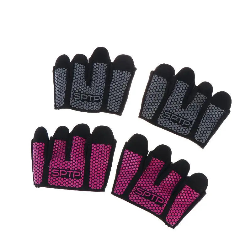 1Pair Gym Fitness Half Finger Gloves Men Women For Workout Glove Power Weight Lifting Bodybuilding Hand Protector