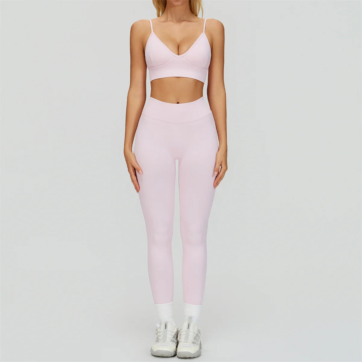 2/3PCS Seamless Yoga Set Gym Workout Athletic Wear Women Legging Fitness Bra Crop Top Long Sleeve Sports Shorts Activewear XP272