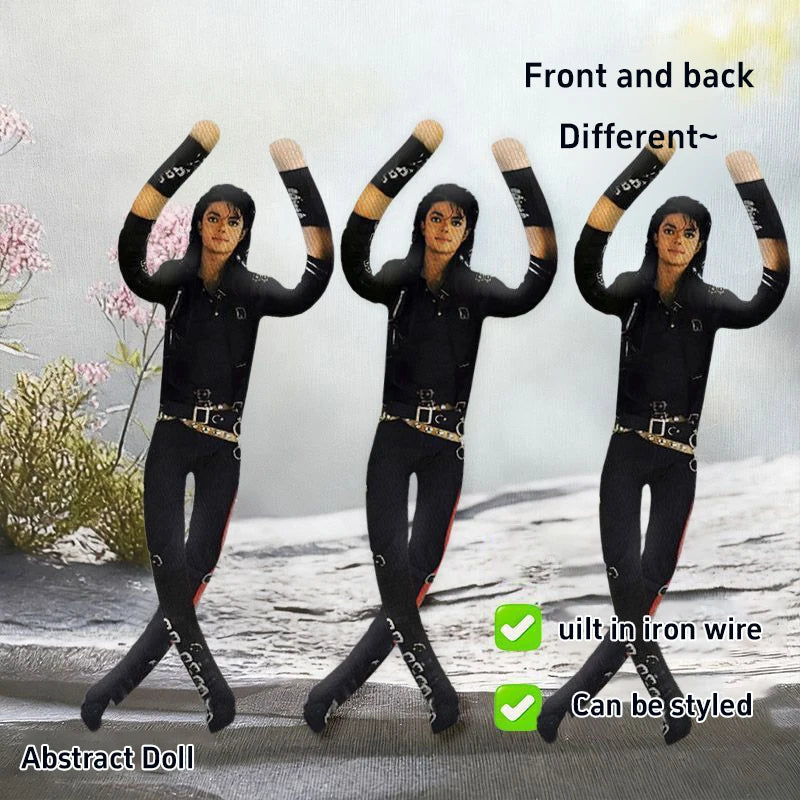 Pop King Michael Jackson Stuffed Doll Flexibly Movable Joints Handwoven Toys  For Fan Gifts For Home Decoration 2026 New Gifts