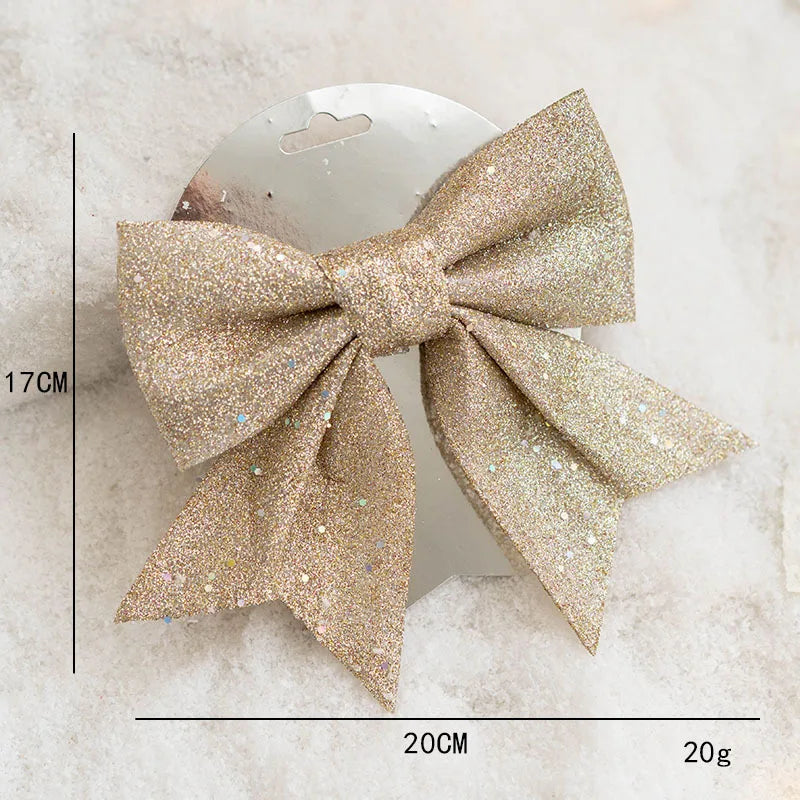 Christmas Ball Painted Ball Golden Silvery Champagne Glitter Stars Christmas Tree Hanging Window Decoration Small Gifts Toys
