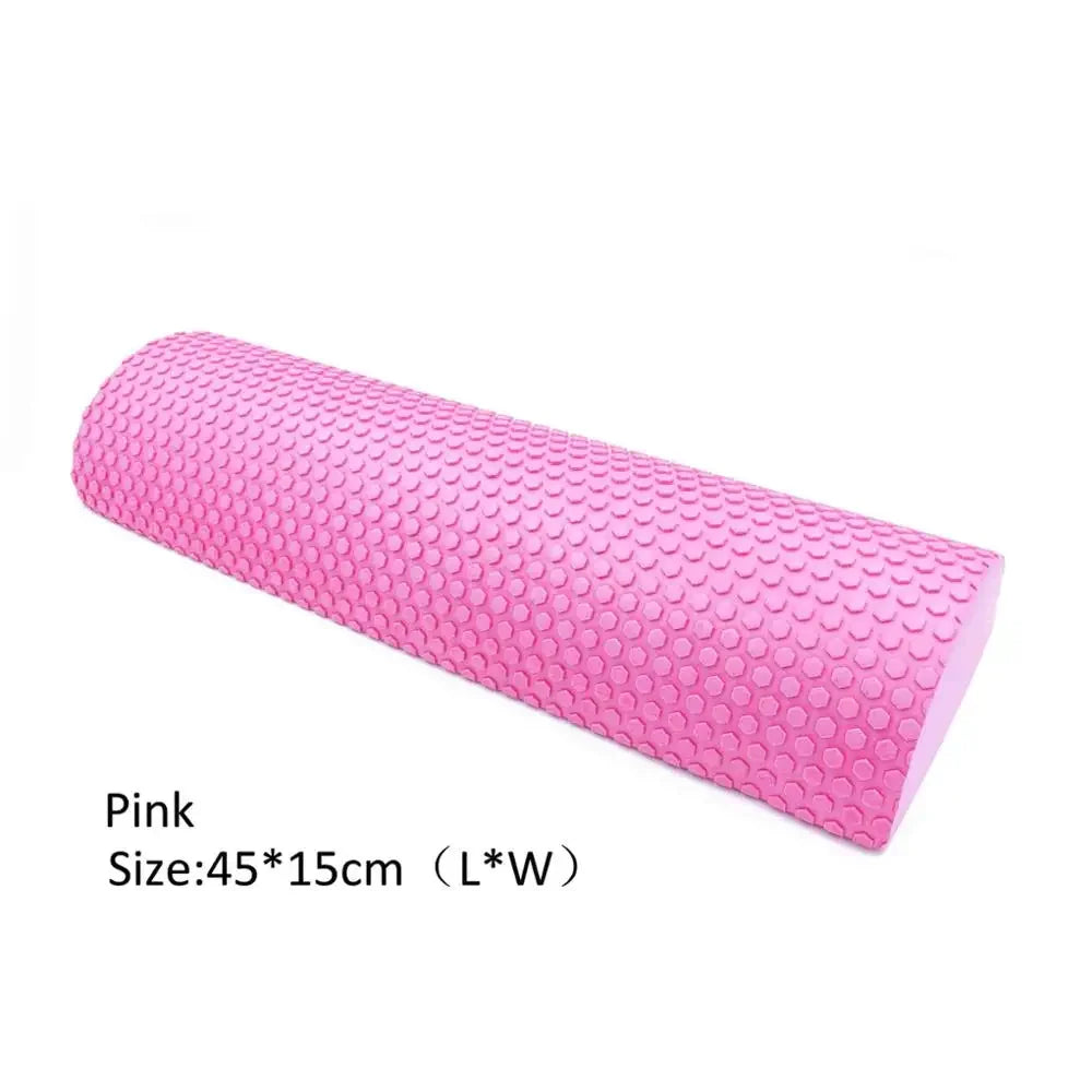 Half Round EVA Massage Foam Roller Yoga Pilates Fitness Equipment Balance Pad Yoga Blocks with Massage Floating Point 30-45cm