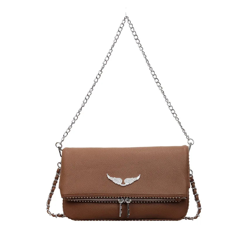 2026 New French Shoulder Bags Classic Fashionable and Versatile Chain Retro Luxury Cross-body Messenger Bag for Women