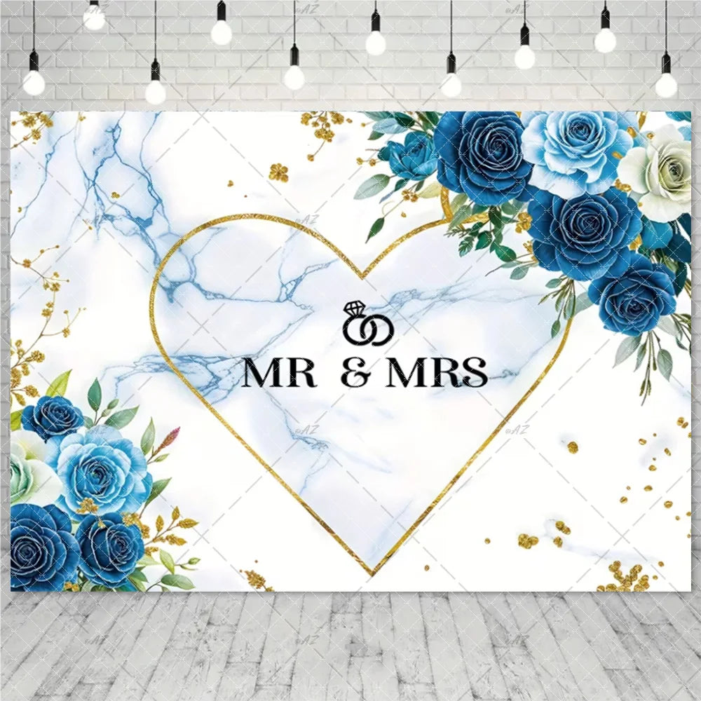 Wedding Party Decoration Photography Background Mr. and Ms. Flower Wall Wedding Ceremony Supplies Backdrop Exhibition Hall Props