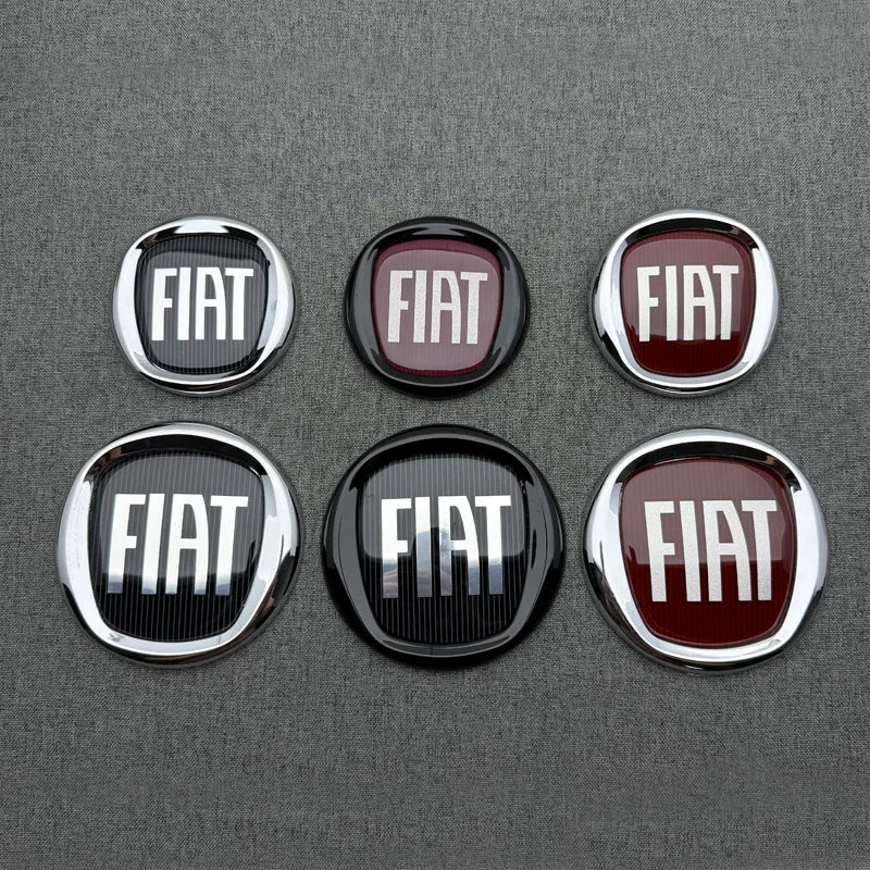 for FIA Sedici Punto Bravo Toro Qubo Car Front Hood Bonnet Emblem Rear Tail Bumper Trunk Sticker Badge Styling Auto Accessories