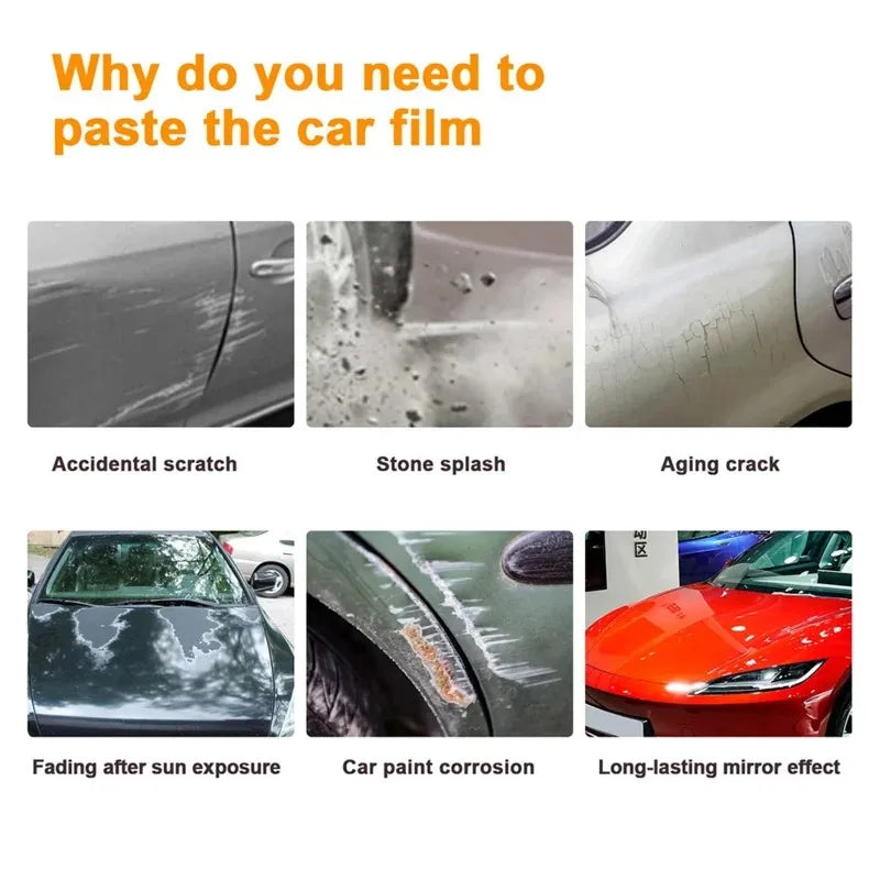 For Tesla Model 3 Y X S 2016-2023 3 Highland 2024 Pre-cut Car Body TPU Transparent Car Protective PPF Scratch Resistant Film
