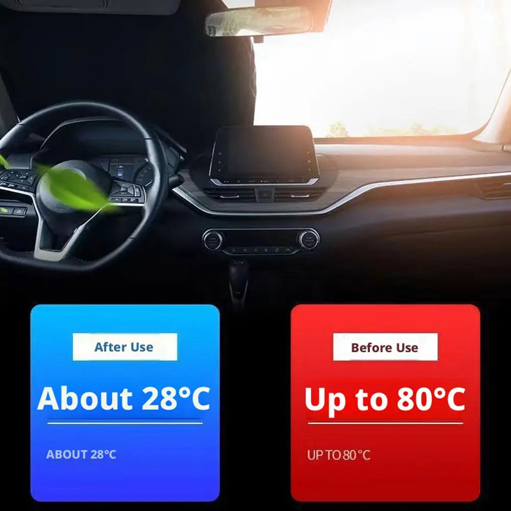 Car Sunshade Set Titanium Silver Front Windshield Cover with Side Window Shades Foldable UV Heat Shield for Sedan SUV MPV