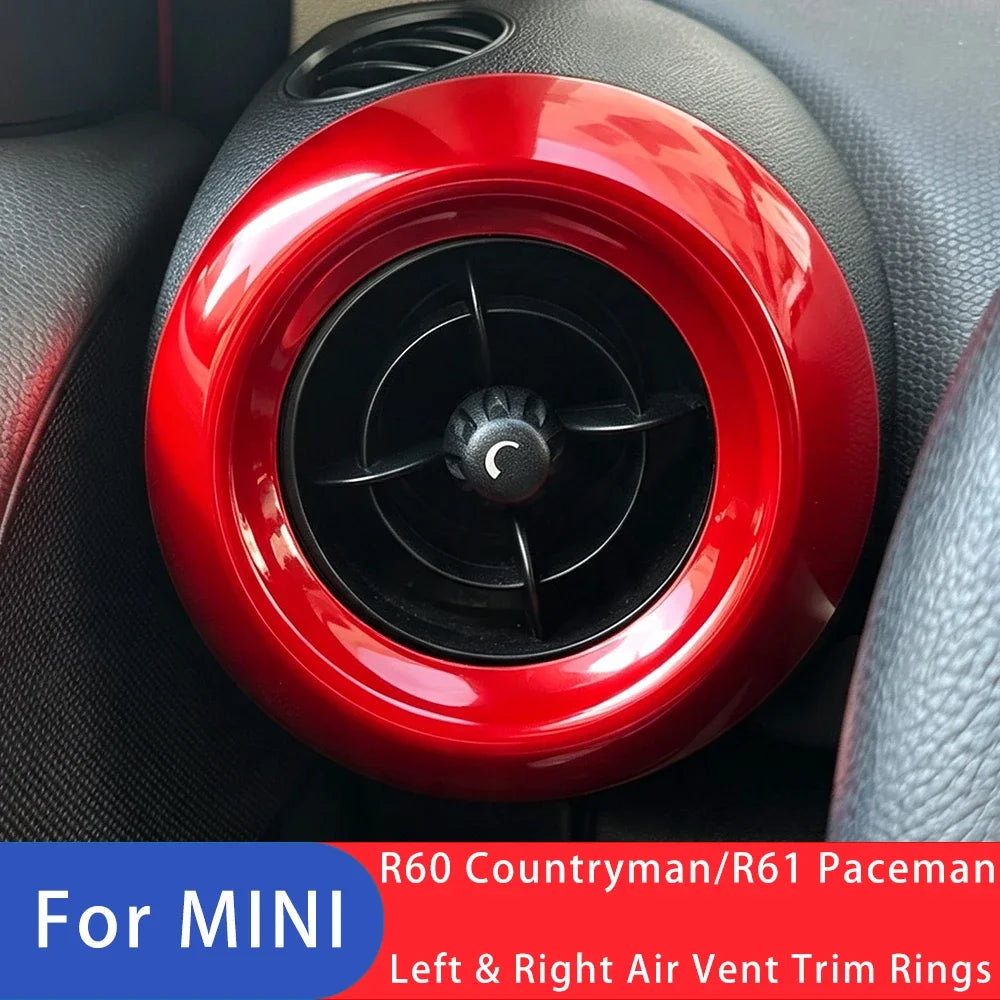 Car Air Vent Conditioning Right &Left Side Outlet Cover Trim For MINI Cooper R60 Countryman/R61 Paceman Interior Accessories