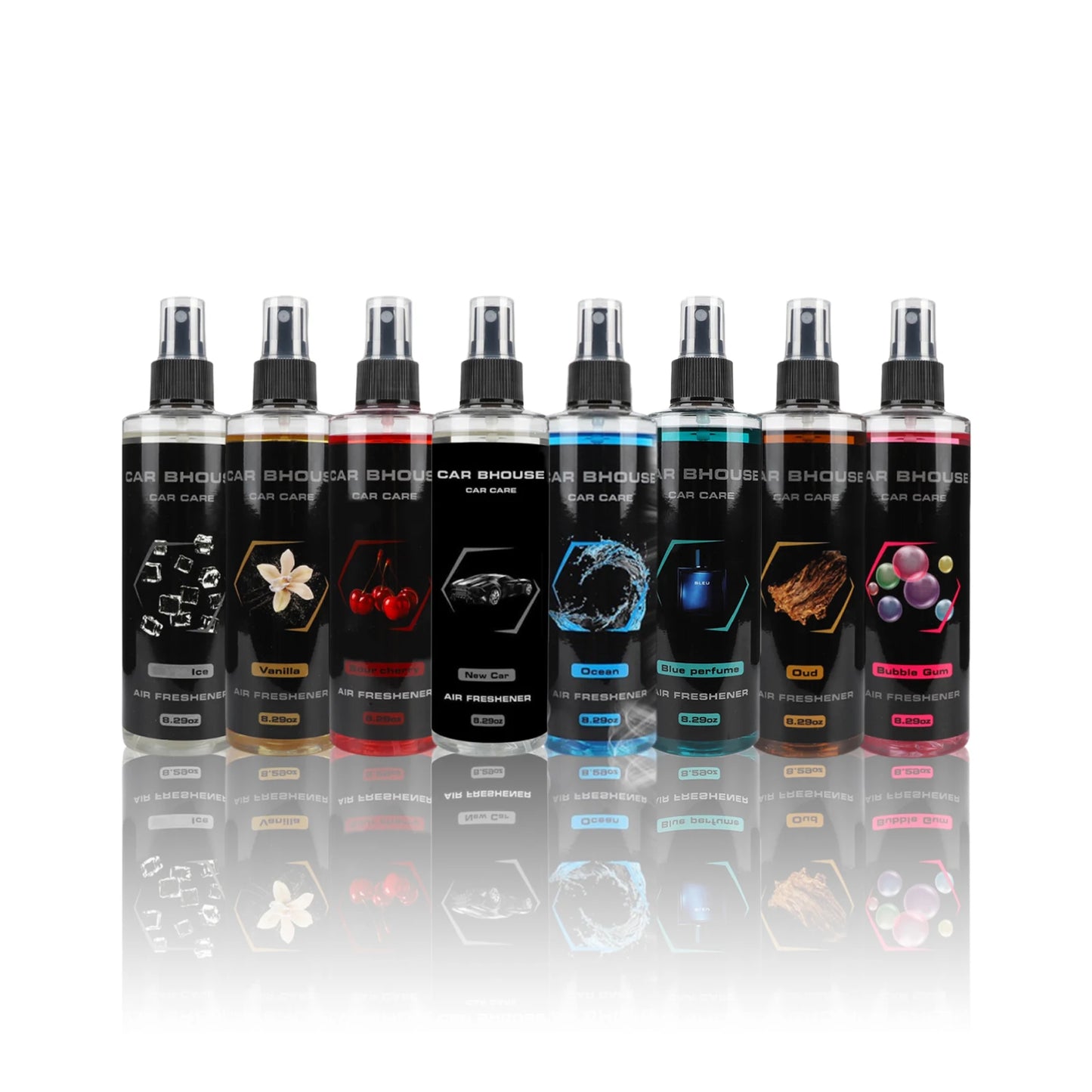 1pcs 245ml Car Air Freshener Spray, 8 Scents, Long-Lasting Odor Eliminator for Car & Home